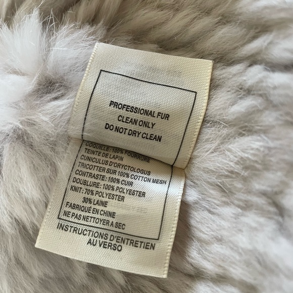 JUNE - Genuine Dyed Rabbit Fur and Suede Jacket w/ front angled pockets - XS - Picture 11 of 12